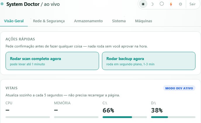 System Doctor real dashboard screenshot